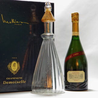 1990, Vranken - Demoiselle, Champagne Brut 1er Cru Tête de Cuvée (Mathias Paris Box + decanter blown glass)